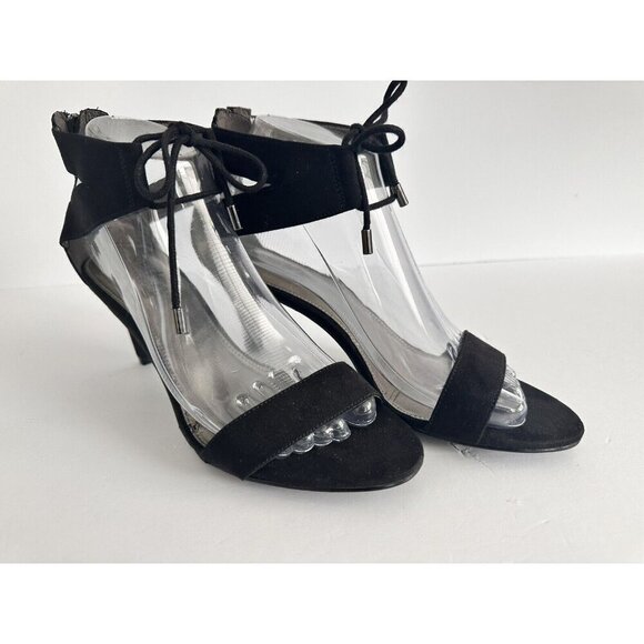 Coach and‎ Four Women's Strappy Heel Ankle Sandals 7.5 Zip/Drawstrings Closure - Picture 1 of 16